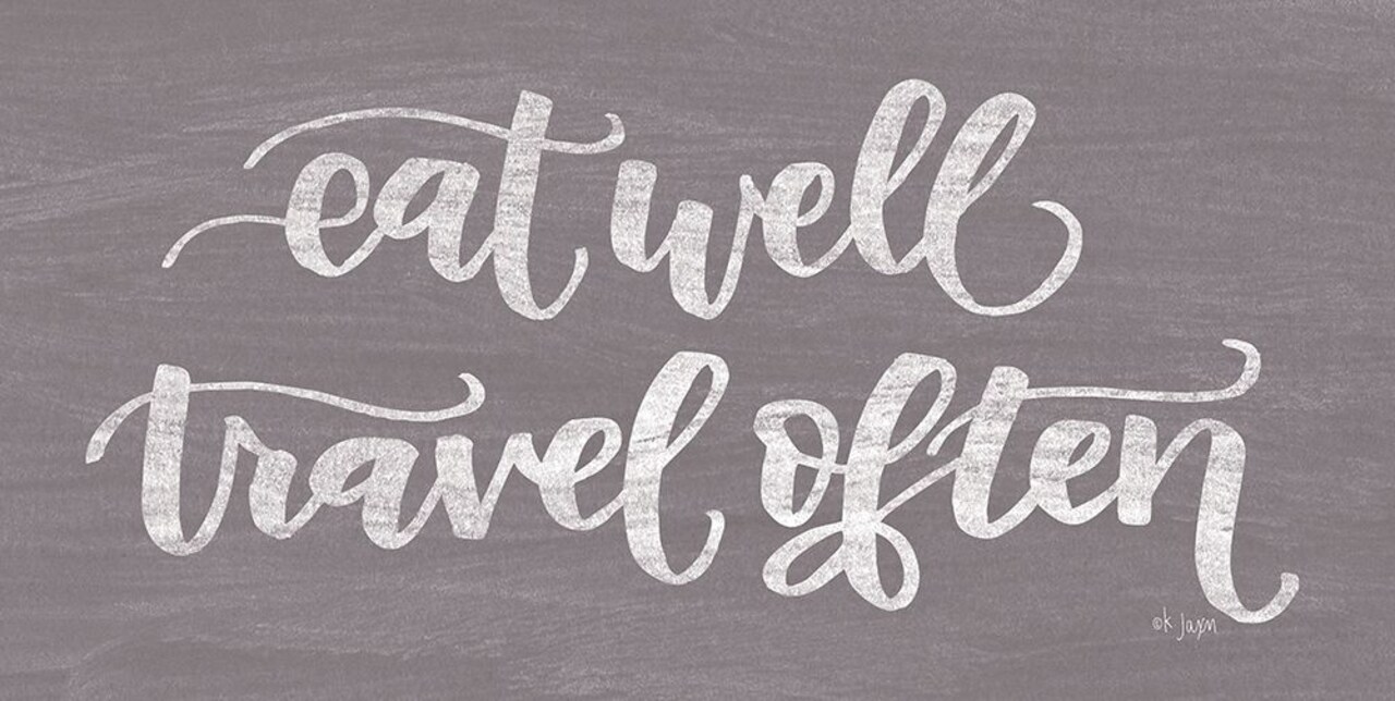 Eat Well, Travel Often Poster Print by Jaxn Blvd. Jaxn Blvd. - Item # VARPDXJAXN301